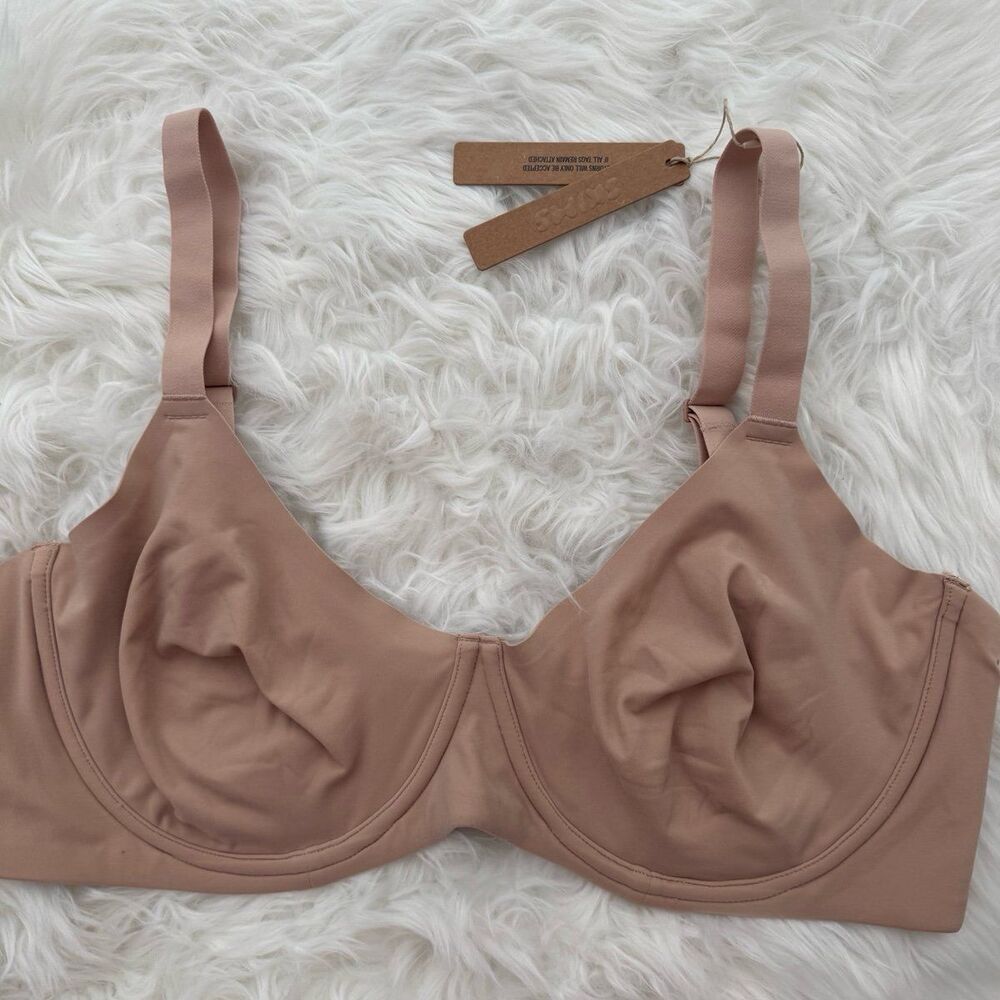 Skims Fits Everybody Unlined Demi Bra Mica Size 42D - Picture 4 of 9